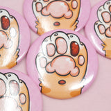 2" High-Five Toebeans Badge Pin